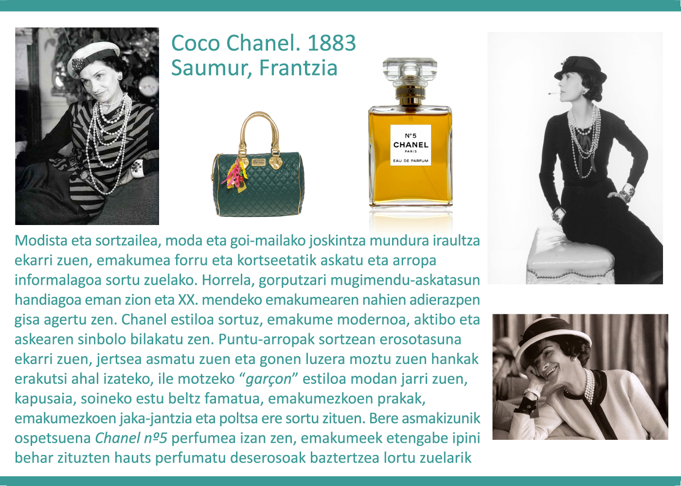 Coco Chanel, 1883. Modista eta sortzailea
